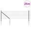  Fence Post Set Set Of 2 Grey, Black Metal, Plastic 25 X 0.5 M