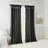 Twist Tab Lined Window Curtain Panel Black 50X95"-1705647922-1705647926