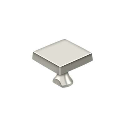 Deltana KBSU14 Solid Brass Square Knob For HD Bolt in Polished Nickel