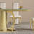 Stylish Dining Table With Tempered Glass Top