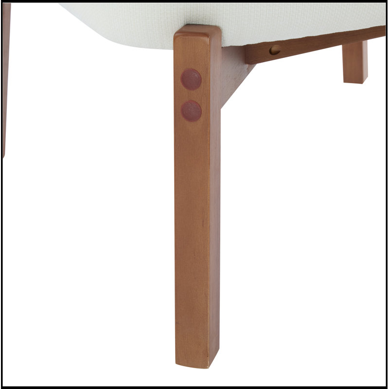 [Ensemble de 2] Méridienne moderne avec dossier tissé, structure en bois robuste, sièges d'appoint minimalistes et élégants pour le salon, la chambre à coucher ou le bureau