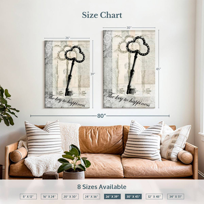 Tergel Key III, 39" H x 26" W