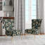 Chaise d'appoint en velours vert et beige