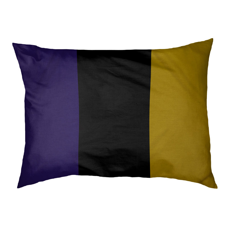 Coussin d'extérieur Toronto, Petit (l 28 po x P 18 po x H 6 po), Noir / rouge