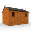 10 ft. W x 12 ft. D Solid Wood Shiplap Apex Garden Shed