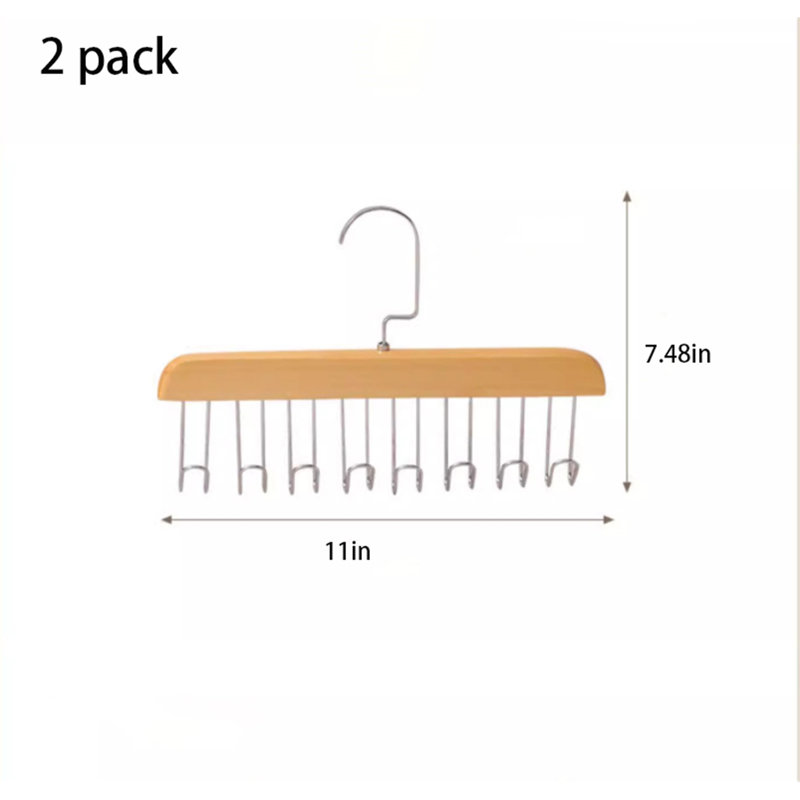 Omora Wood Non-Slip Clothes Hanger, 2