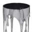 Table de bout d'appoint Capri | Plateau en verre 24,75 pouces | Fondu goutte à goutte-337870633