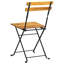 Chaise d'appoint de patio pliante en acacia