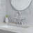 Double Handle Centerset Bathroom Faucet with Drain Assembly(Set of 2)