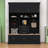 Multi-functional Hall Tree with Storage Drawers, Comfort Bench, Metal Hooks and Cabinets-1719799949