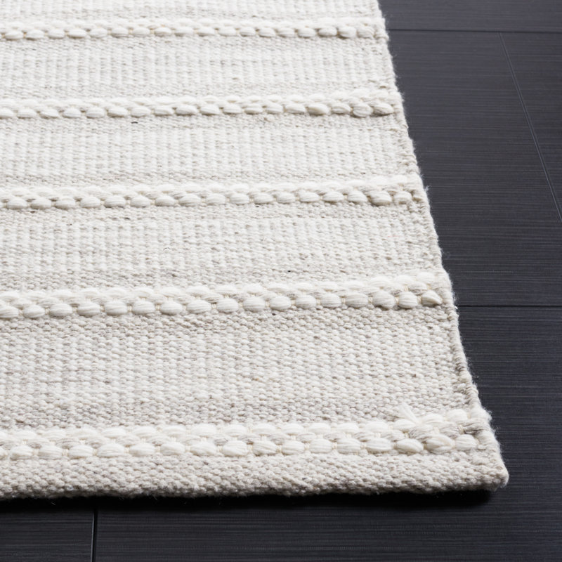Kilim Hand Woven Performance Striped Rug, Rectangle 5' x 8'