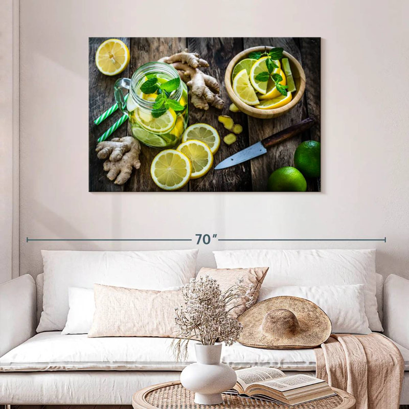 Yarlin Lemon Kitchen, 30" H x 45" W
