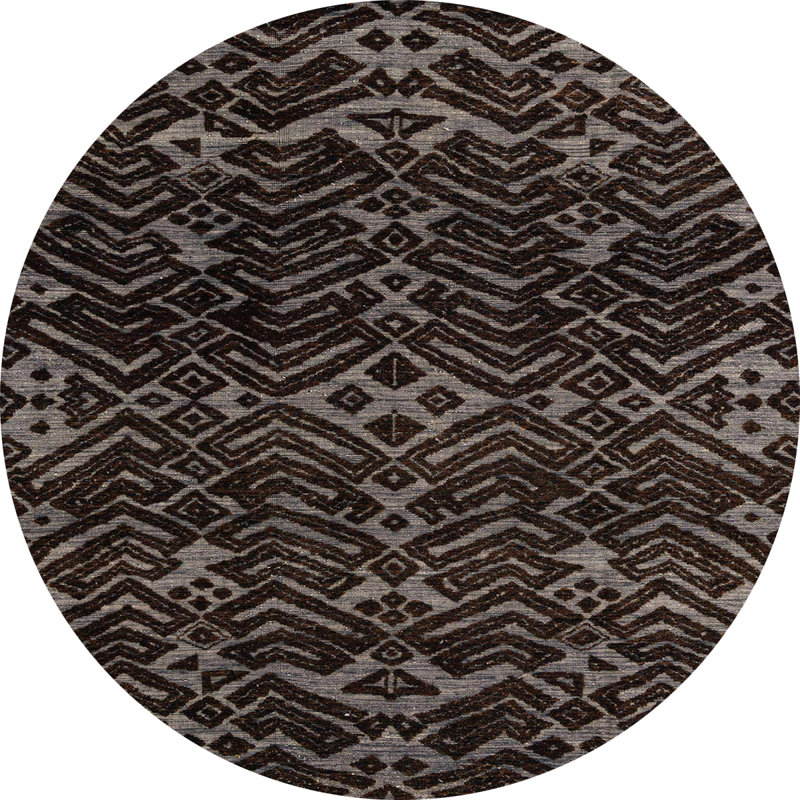 Tapis abstrait moderne 4773, Rond 5 pi