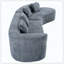Coussin moelleux courbé moderne avec 4 coussins-121087617