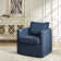 Nicha Modern Slipcovered 360-Degree Swivel Chair