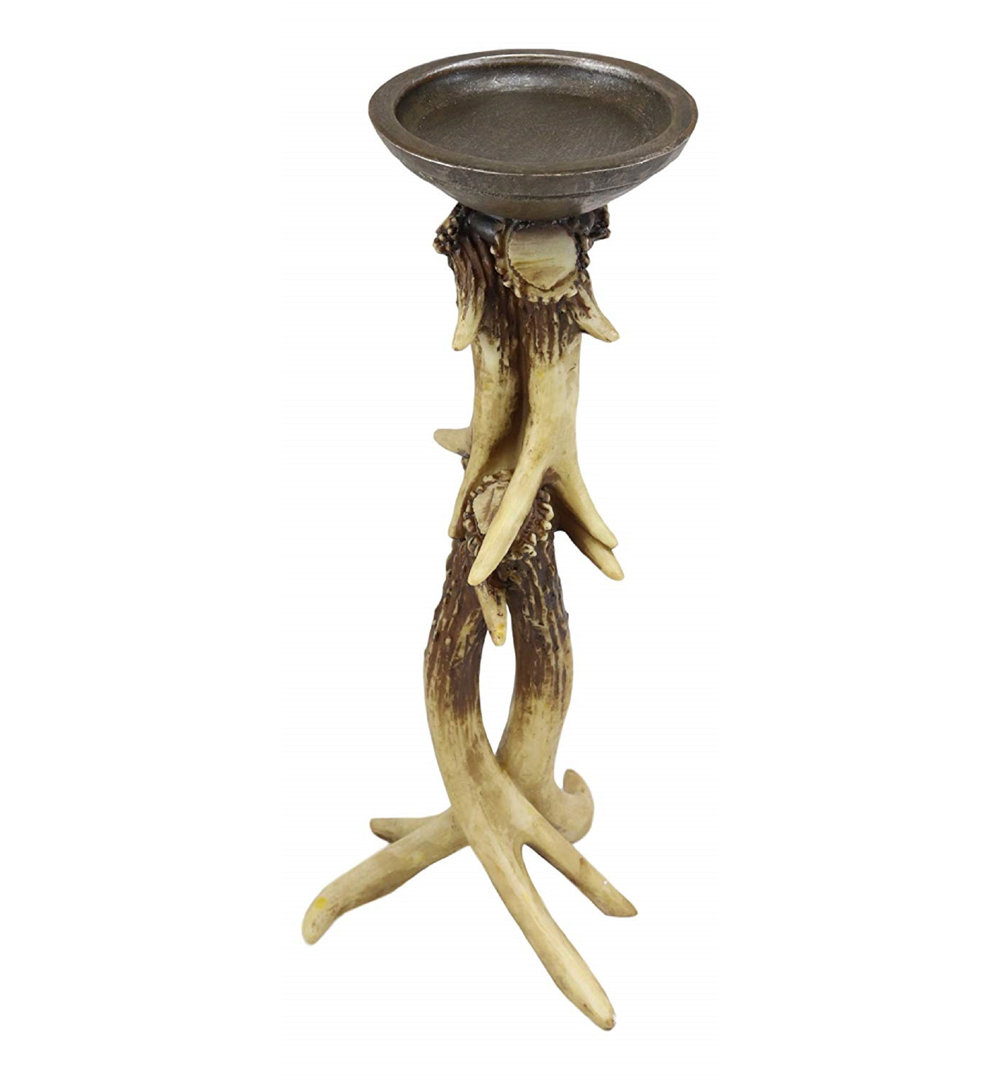 14'' H Plastic / Acrylic Tabletop Candlestick Millwood Pines