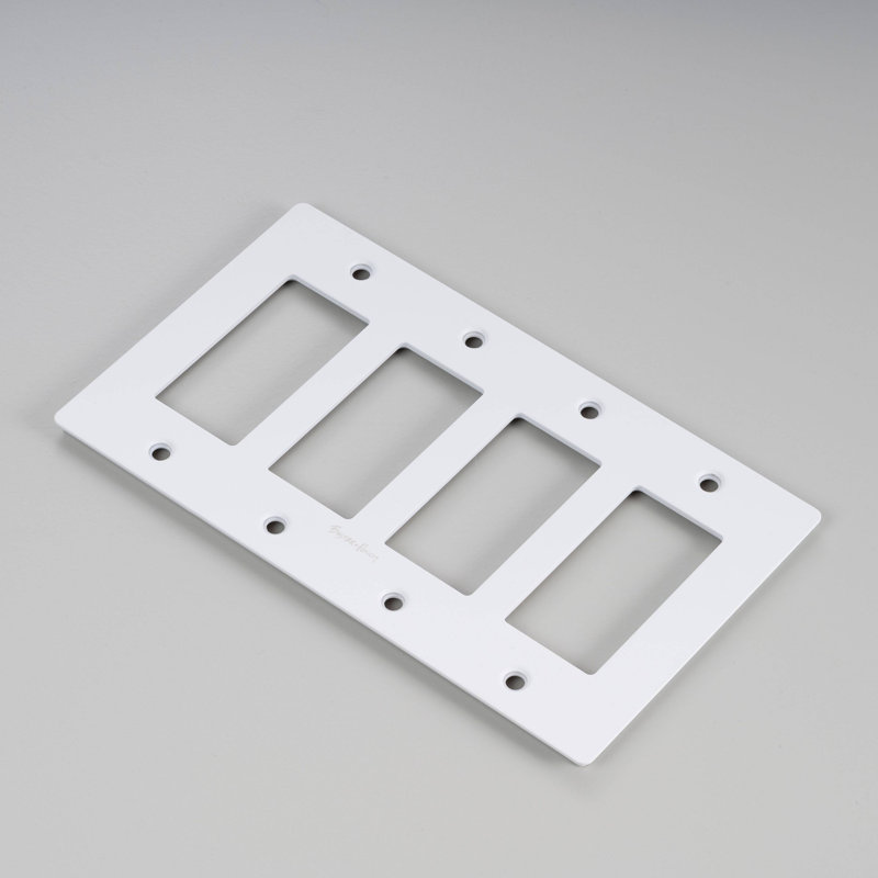 4G Plate / Logo , White