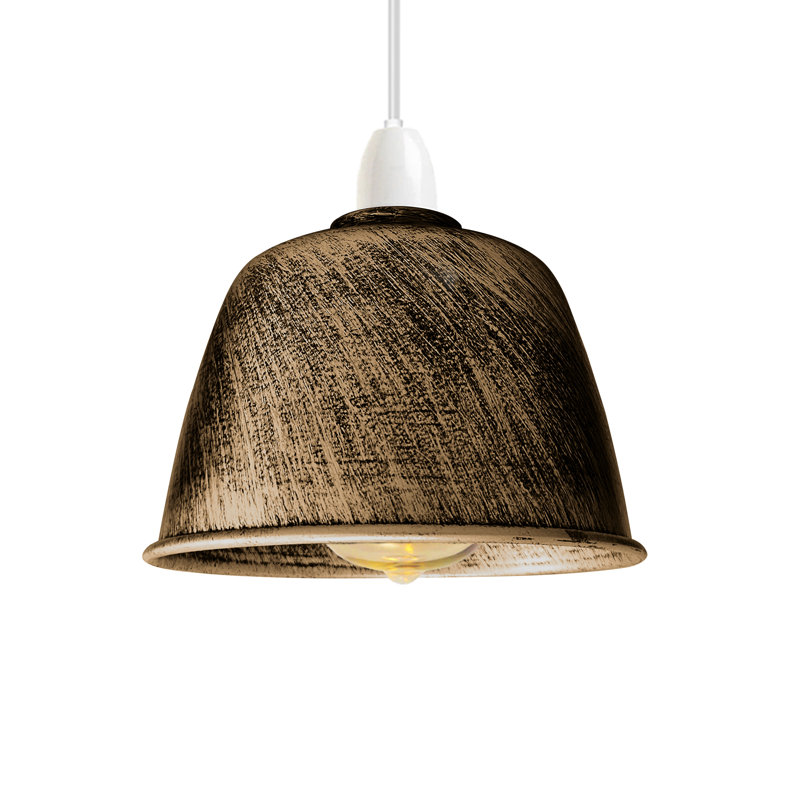 13.5cm H Metal Drum Lamp Shade ( Screw On ), Yellow Brass