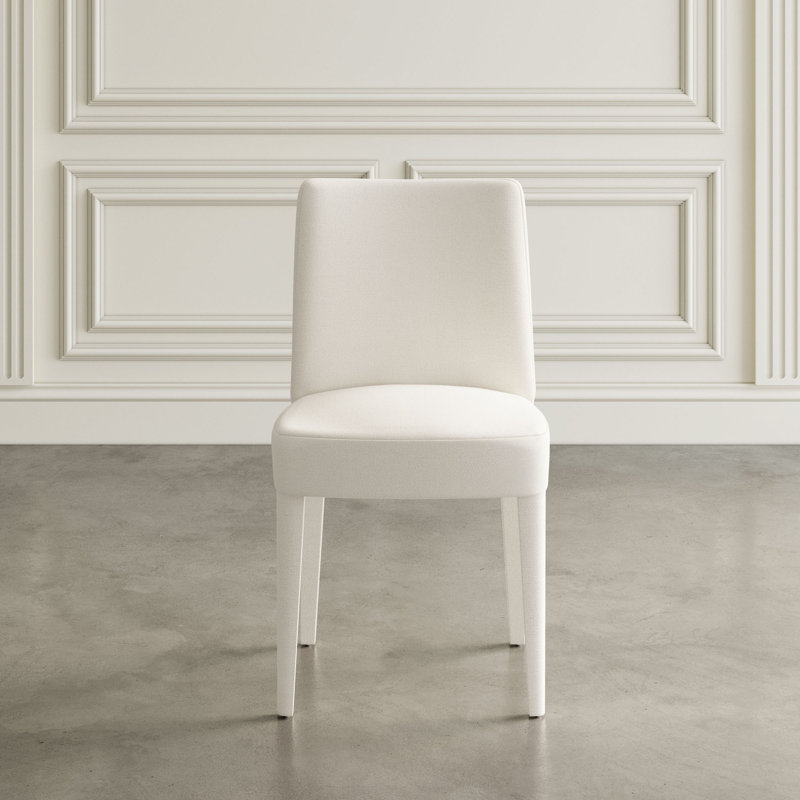 Akakios 20'' H Upholstered Side Chair, Ivory