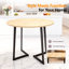 Table de salle à manger moderne 36 po avec base stable à pieds croisés-202363820