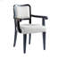 Ensemble de 2 chaises de salle à manger rembourrées - Fauteuils traditionnels avec lignes courbes, structure en bois massif et accoudoirs rembourrés, élégantes chaises d'appoint Granby pour la salle à manger ou la cuisine-80645459