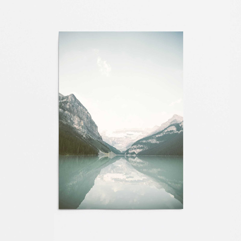 Impression de reflets calmes, Papier, H 20 po x l 16 po x P 0,1 po