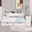 2 Drawers Wood Daybed with Built-in-Desk and Bookcase-357420675-357420733
