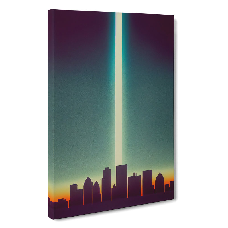 Beguiling City Skyline - Wall Art, 60cm H x 40cm W x 3cm D, Wrapped Canvas, No Matte