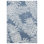 Tapis intérieur / extérieur, 5 pi 3 po x 7 pi 3 po, bleu marine / ivoire