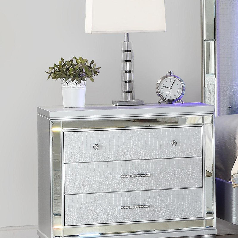 Table de chevet 3 tiroirs Sterling