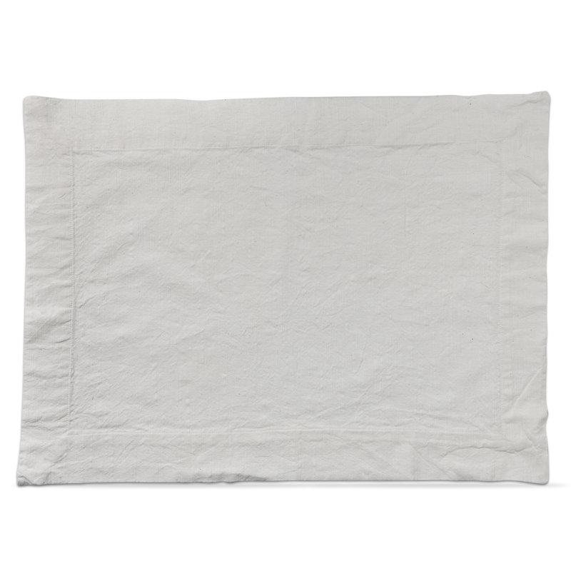 Threads Slub Placemat, White