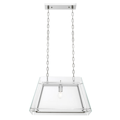 Azure 1 - Light Nickel Lantern Pendant