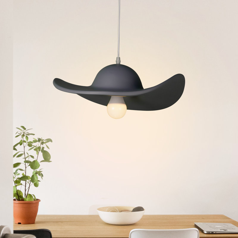 1 - Light Single Resin Pendant With Bulb