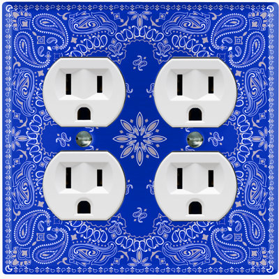 Patterned 2 - Gang Toggle Light Switch Standard Wall Plate