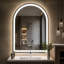 Lunara UL Certified Arch Wall Mirror, LED Bathroom Vanity Mirror with Dimmable 3-Color Lighting & Anti-Fog-1309742256