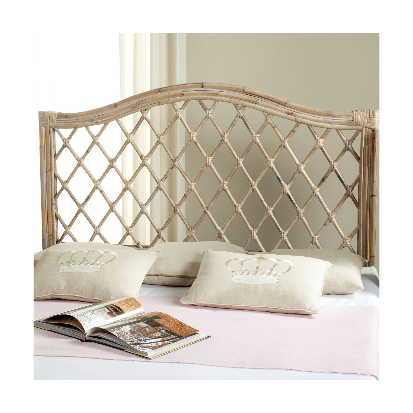 Liv Headboard, Queen, White Washed