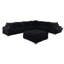 Canapé modulaire noir avec repose-pieds Snugge Station -859664698