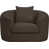 Tissu chenille brun