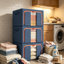 Clothes Storage Bins Boxes with Metal Frame - (Extra Large-105L)