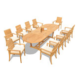 Algrave Outdoor 11 - Piece Teak Dining Set