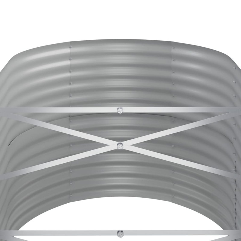 Garden Raised Bed Powder-coated Steel, Antharacite, 26.77" H x 144.88" W x 31.50" D