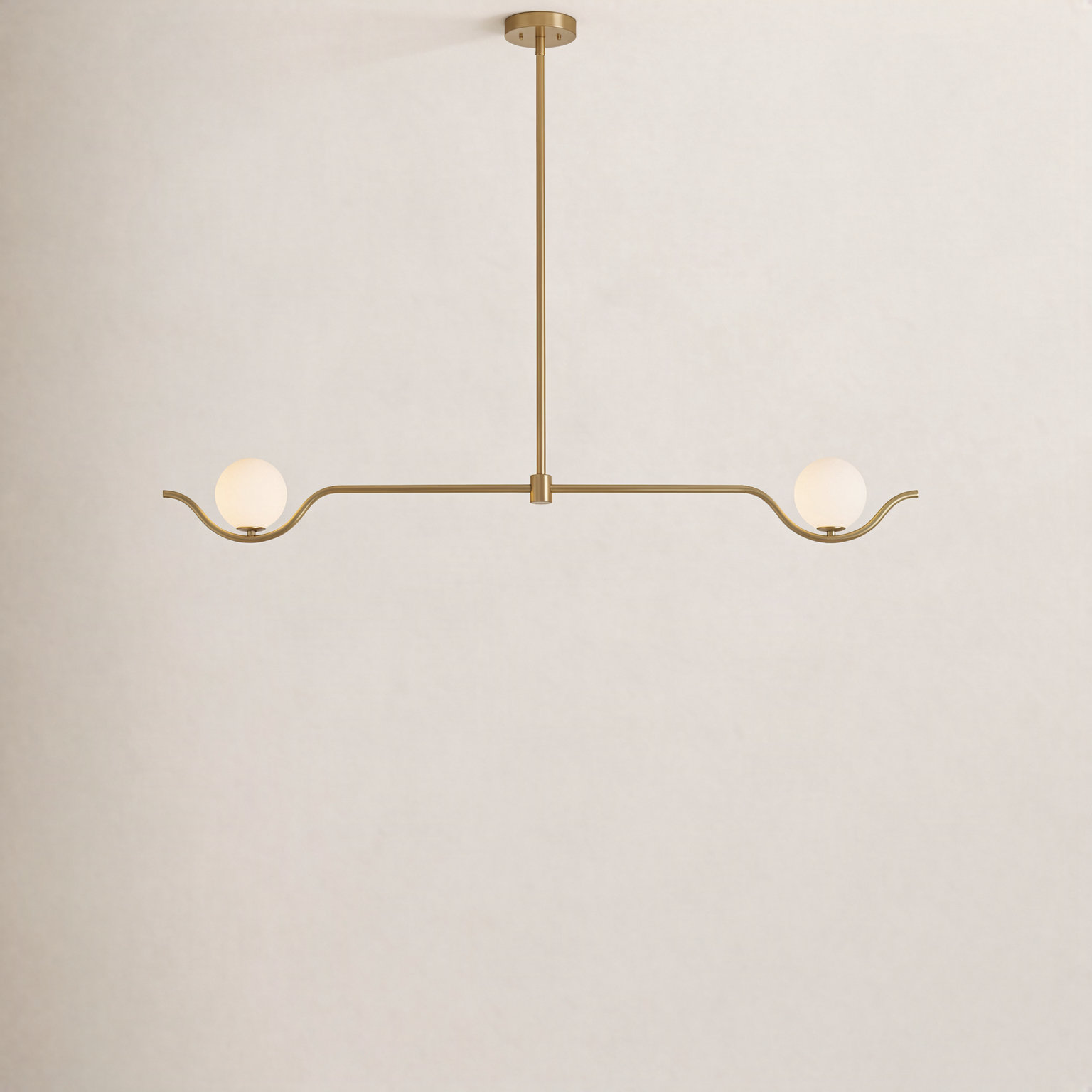 Banff Dimmable Chandelier, 2, 6.40" H x 53.70" W x 5.10" D