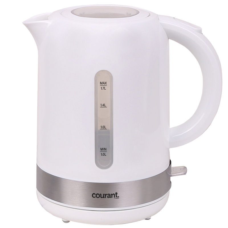 Courant 1.7 Quarts Electric Tea Kettle, White