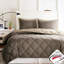 Édredon très grand King 3M, duvet synthétique, matelassage à losanges, 2 taies décoratives, réversible, lavable à la machine avec, pour plus de confort-127323168-127323173