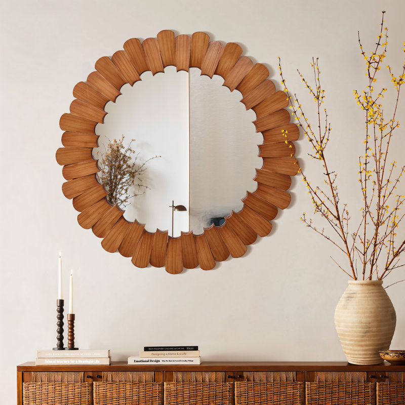 Miroir mural 35 po Farmhouse Sunburst