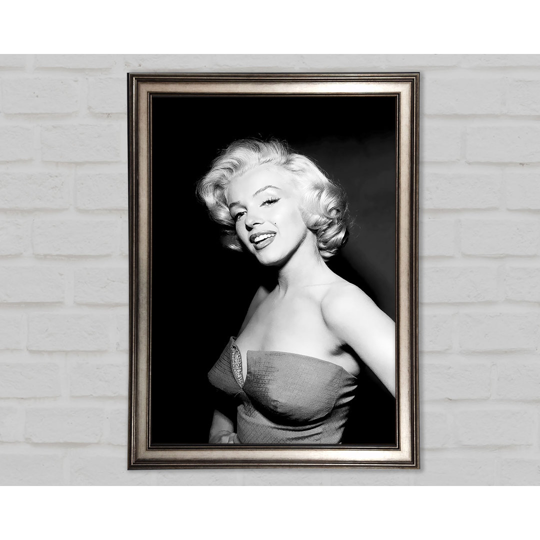 Marilyn Monroe Lächeln - Einzelner Bilderrahmen Kunstdrucke