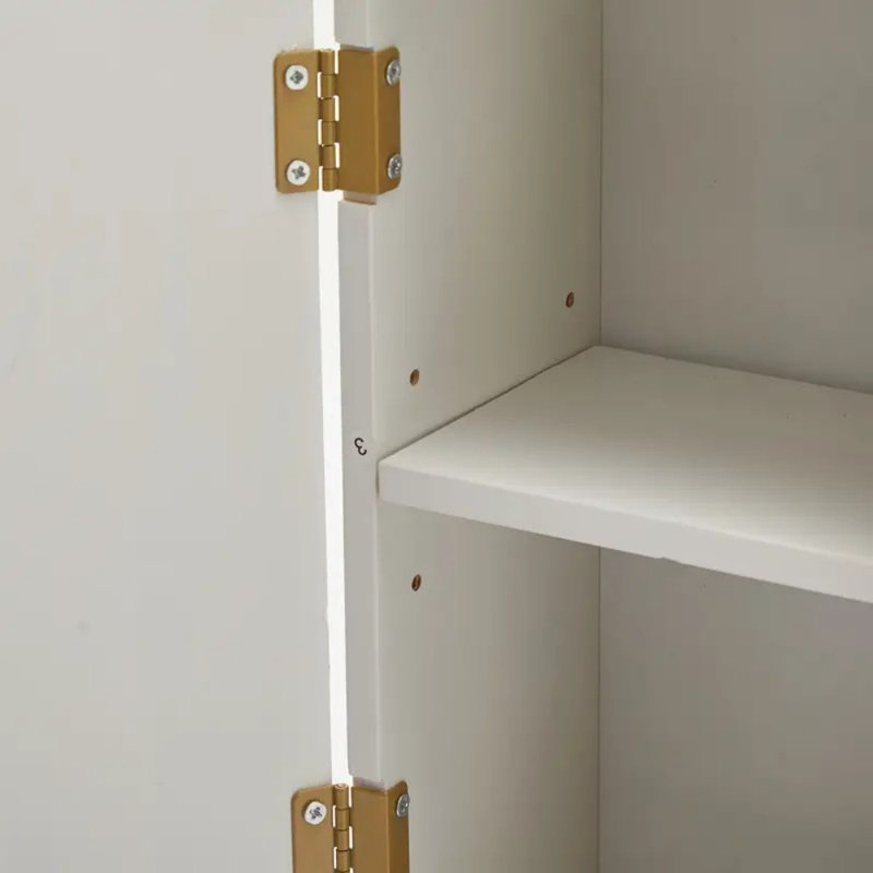 Bathroom Wall Cabinet Large Wall Mounted Medicine Cabinet With 2 Doors And 4 Open Shelves Over Toilet Storage Cabinet With Towel Bar, Bathroom Organizers And Storage