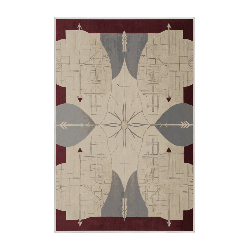 Elegant Fractures Rug, Rectangle 8' x 12'