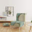 Geometric Title Element - Modern Upholstered Slipper Chair