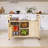 50" Stainless Steel Countertop Kitchen Cart With Spice Rack & Towel Rack-1250298814